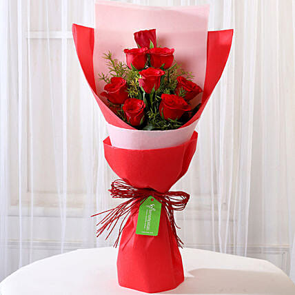 Bouquet Of 8 Royal Red Roses
