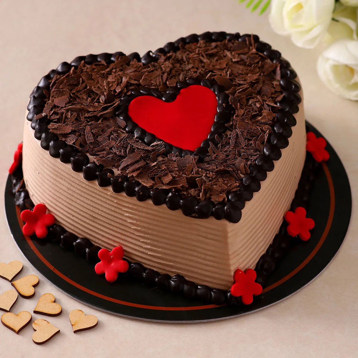 Choco Heart Valentine's Cake