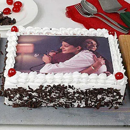 Black Forest Photo Cake for Mom