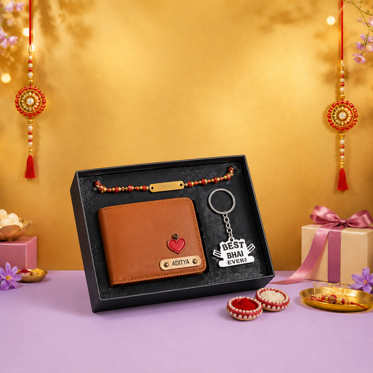 Elegant Personalized Rakhi Box
