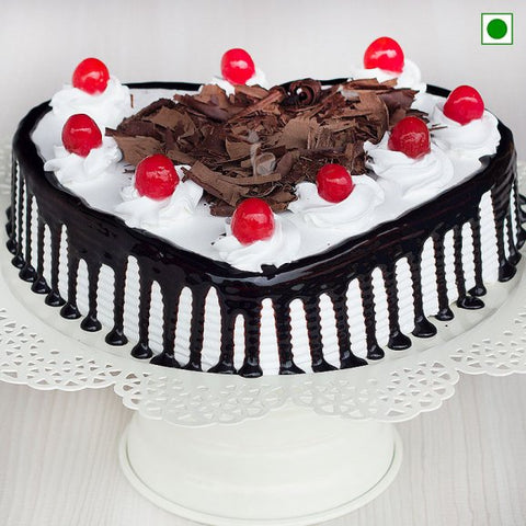 Heart Shaped Blackforest Cake