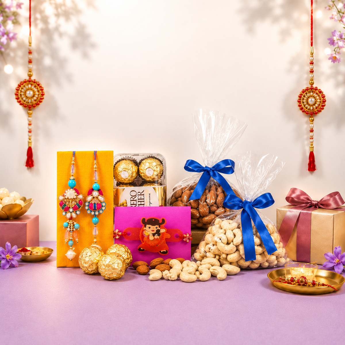 Eternal Bond Personalized Rakhi Combo
