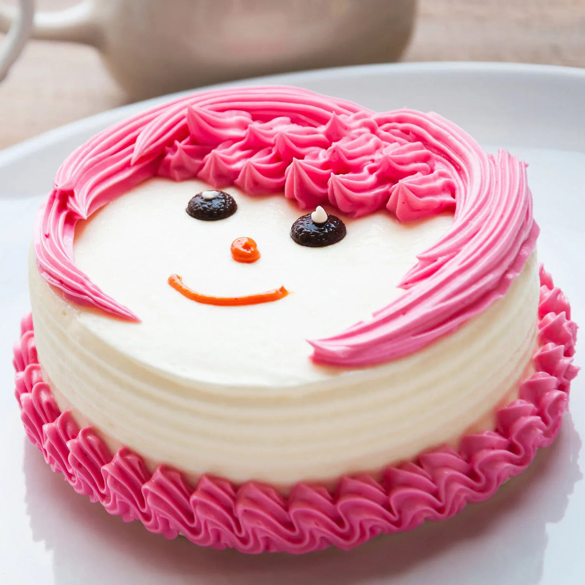 Pink Pineapple Cream Cake