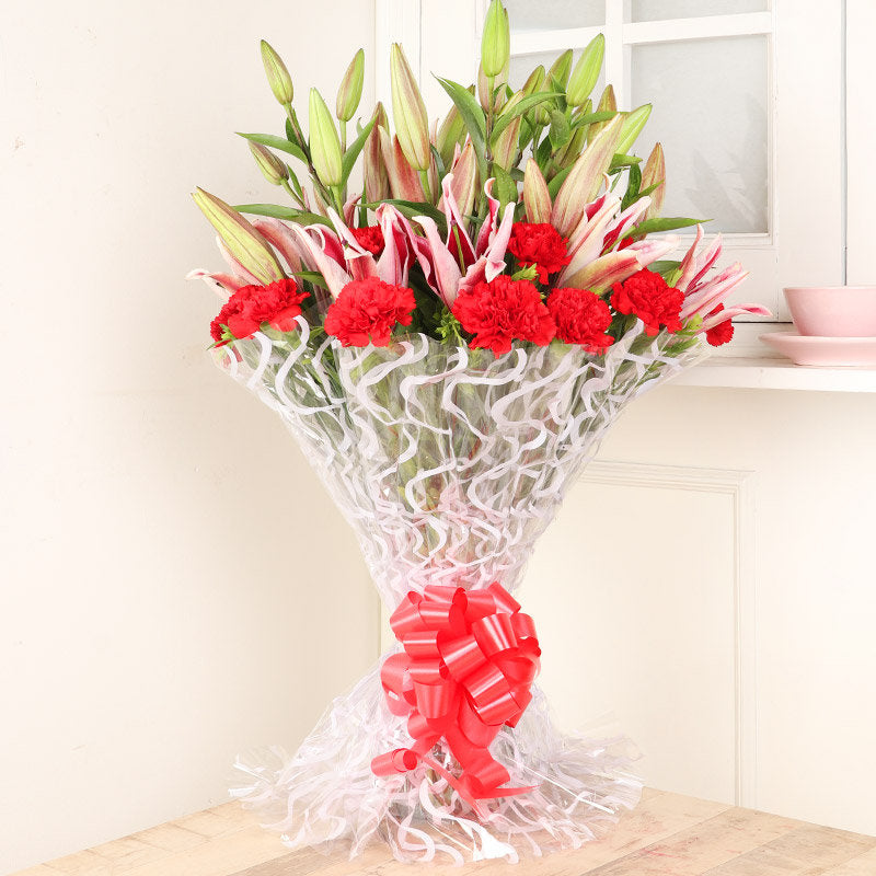 Lily Carnation Bouquet