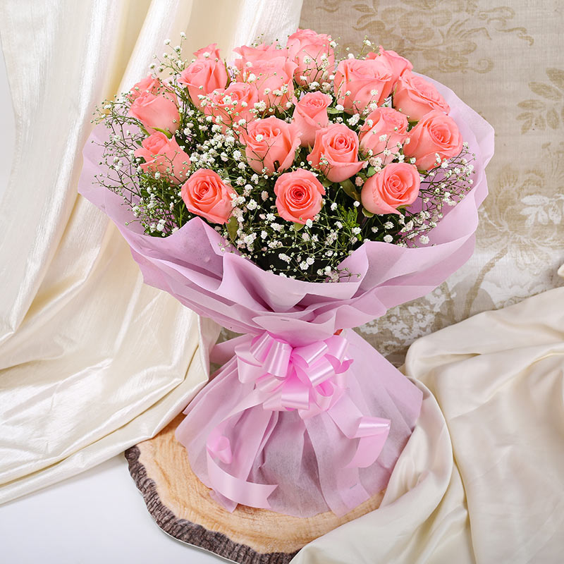 20 Pink Rose Bouquet