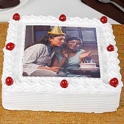 Tangy Pineapple Photo Cake For Mom